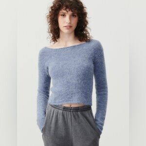 American Vintage East Alpaca Blend Sweater Hurricane Melange